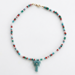 Stones 'Palm Tree' Necklace