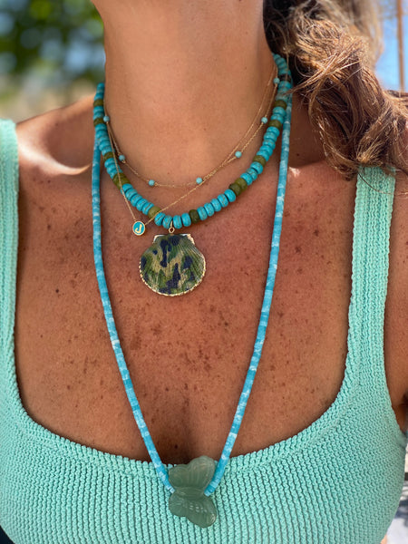 Turquoise 'Shell' Necklace