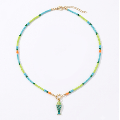 Green 'Fish' Necklace