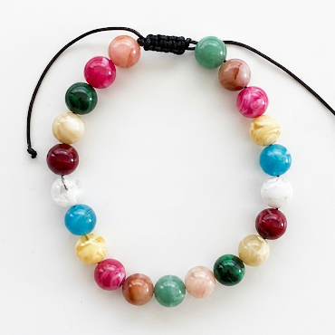 Multicolored 'Large Stone' Necklace