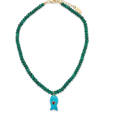 Stylish jewelry to be stacked with other beaded necklaces or not