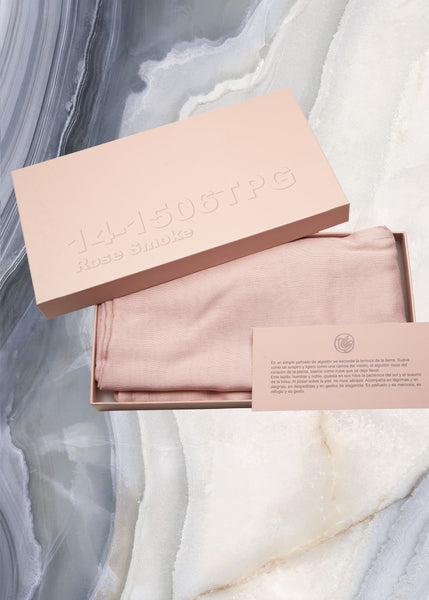 Cotton Scarf: Pink Smoke