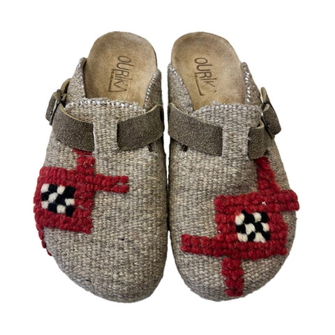 Clog 37 Beige/Red