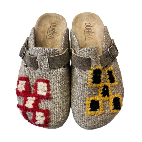 Clog 38 Beige Flowers