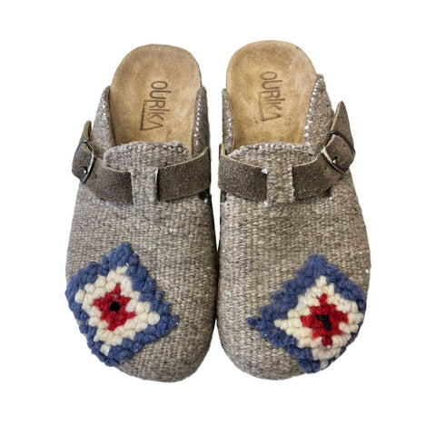 Clog 39 Beige/Diamonds