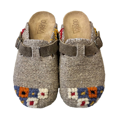 Clog 39 Beige/Flowers