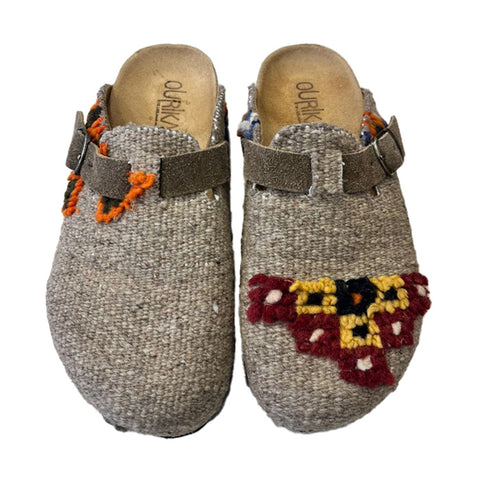 Clog 41 Beige/Flowers 2