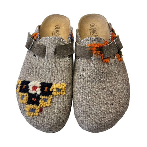 Clog 41 Beige/Flowers