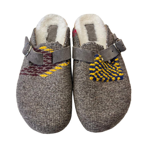 Clog 41 Grey with Fur