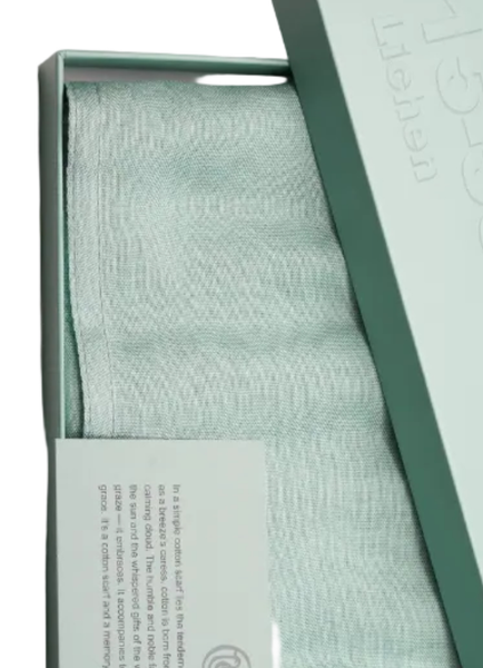 Cotton Scarf: Moss