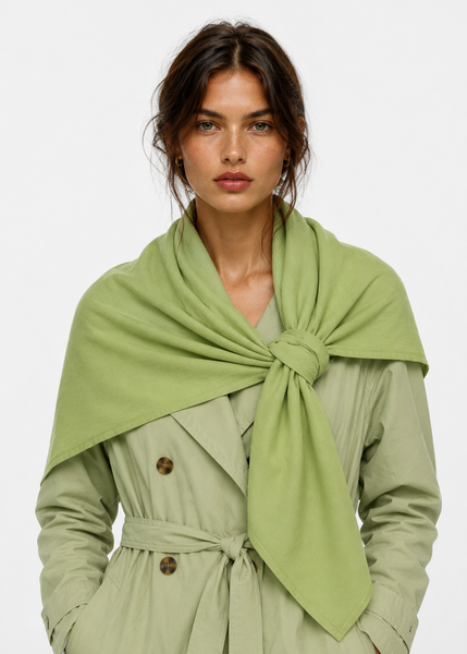 Cotton Scarf: Parrot Green