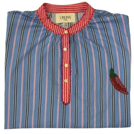 Patchwork Shirt: chili 🌶️