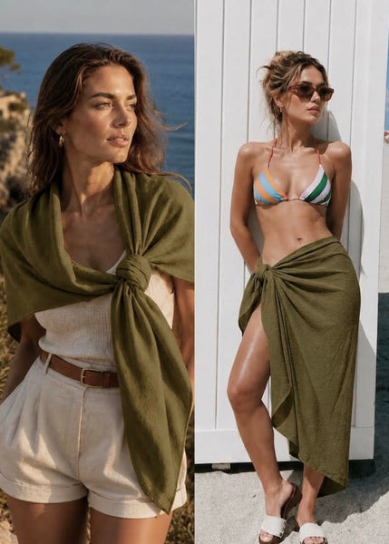 Cotton Scarf: Burnt Olive