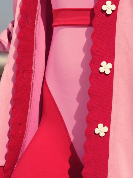 EOS Kool Cardigan: Pink & Red