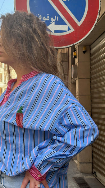 Patchwork Shirt: chili 🌶️