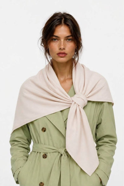 Cotton Scarf: Winter White