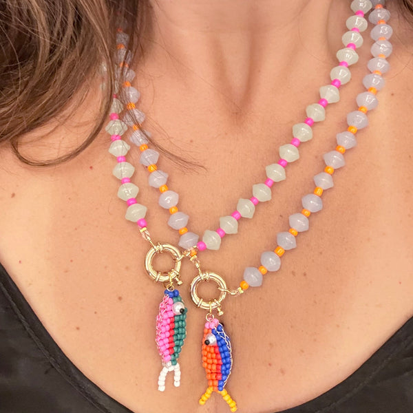 Light Blue ‘Fish’ Necklace