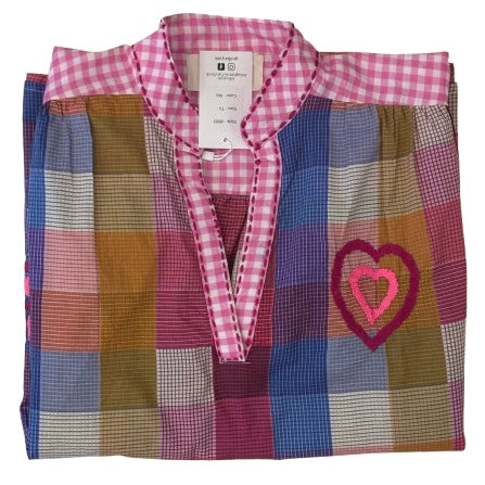 Patchwork Shirt: 👁️ & 💘