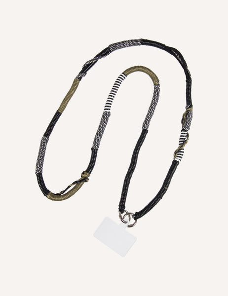 PHONE STRAP BLACK & WHITE