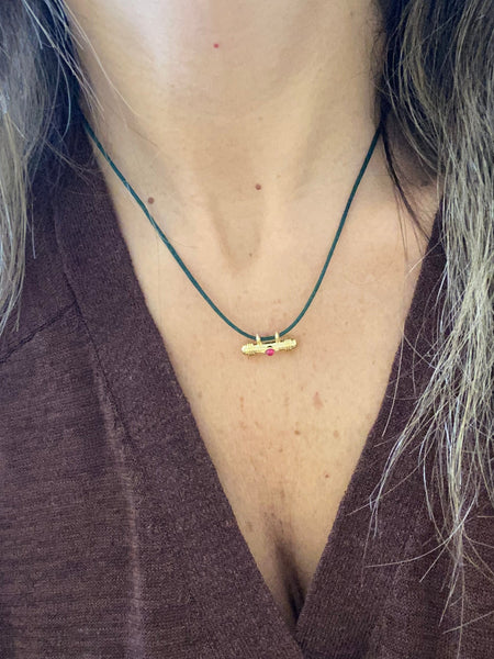 Stylish jewelry to be stacked with other beaded necklaces or not