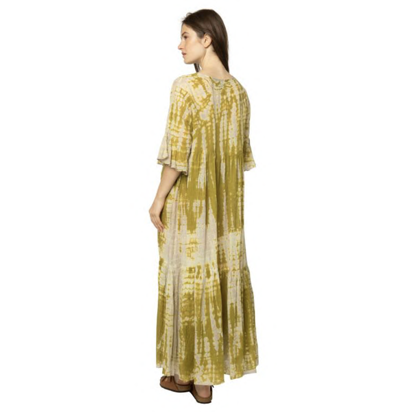 Elsa Dress TieDye Kaki/Beige