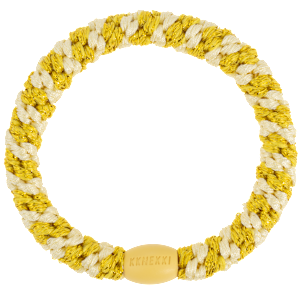 KKNEKKI Light Yellow Sun Glitter Stripe