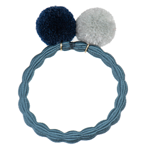 KKNEKKI PomPom Dusty Blue Silver Navy