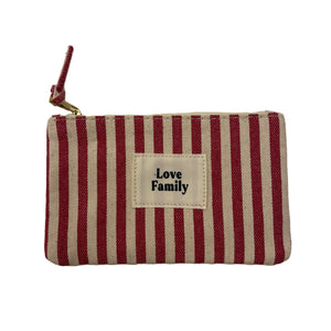 Pouch 'Love Family' Red