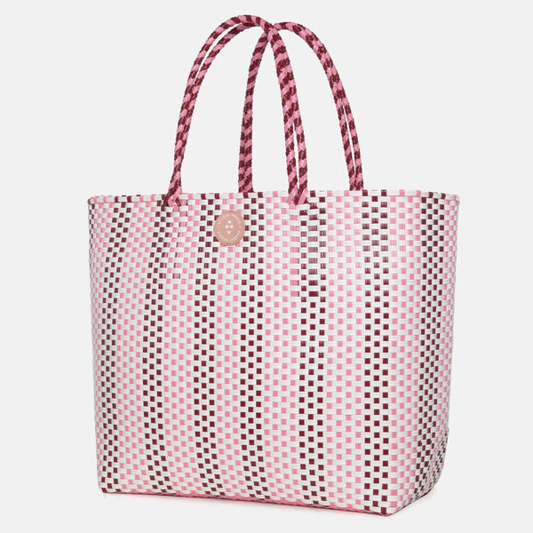 Woven Tote Bag Pink