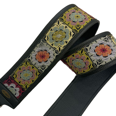 GG Strap: Flower on Khaki