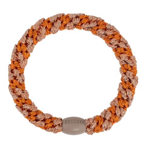 KKNEKKI Orange Rosewood Glitter Stripe